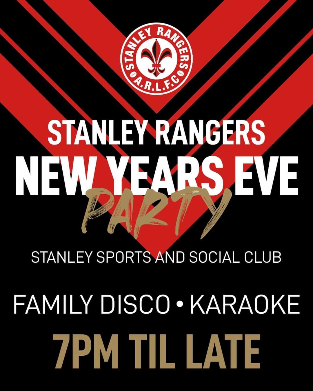 Stanley Rangers New Year's Eve Party 2022