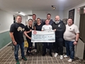 Cheque presentation to Andy's Man Club