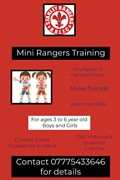 Mini Rangers training
