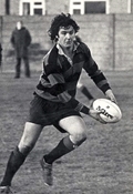 John Holroyd playing rugby