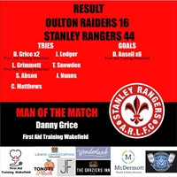 Stanley Rangers v Oulton Raiders Game